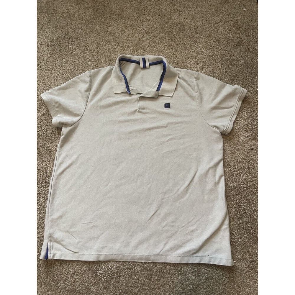 Vintage Rodger Federer Polo Mens Extra Large Nike Grey Blue Silver Tag